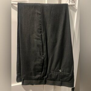 Perry Ellis portfolio men’s dress pant. 38 x 32. Charcoal w/ faint blue stripes.